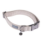 Collier nomad tales blush, taupe pour chien - taille m : tour de cou 34 - 55 cm, l 20 mm