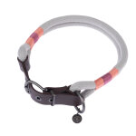 Collier nomad tales spirit, gris pierre pour chien - taille s : tour de cou 36 - 40 cm, l 30 mm