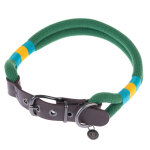 Collier nomad tales spirit, vert pin pour chien - taille s : tour de cou 36 - 40 cm, l 30 mm