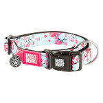 Collier smart id cherry bloom de max & molly taille m : 34?55 cm de tour de cou, pour chien Collier smart id cherry bloom de max & molly taille m : 34?55 cm de tour de cou, pour chien