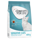 Format d'essai : croquettes concept for life 400 g pour chat - sensitive cats