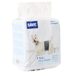 Couches pour mles savic taille s : 26 - 40 cm, 24 pices pour chien