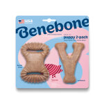 Dental chew & wishbone bacon tiny benebone puppy chew toy pour chiens Dental chew & wishbone bacon tiny benebone puppy chew toy pour chiens