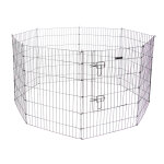 Enclos avec porte pour chiots et petits animaux kerbl�pet compos� de 8��l�ments de 57�x�78�cm