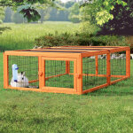 Enclos trixie natura en bois pour rongeur et lapin enclos uniquement l 174 x l 109 x h 48 cm