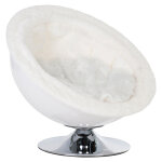 Fauteuil chat rétro diam. 60cm pet nest white panier pour chien et chat Fauteuil chat rétro diam. 60cm pet nest white panier pour chien et chat