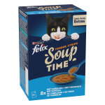 Felix soup filets 12 x 48 g pour chat - s�lection de la mer