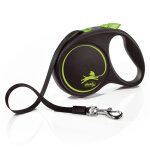 Flexi black design corde verte, 5m gr. m : jusqu' 20kg de chien