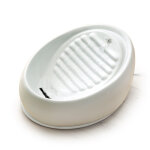 Fontaine  eau (1, 5l) blanche lucky - kitty en cramique, pour chat et petit chien