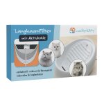 Fontaine  eau lucky - kitty en cramique 1, 5l pour chat et petit chien - accessoire : filtre  charbon ...