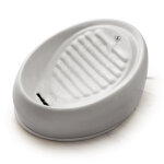 Fontaine  eau lucky - kitty en cramique 1, 5l pour chat et petit chien - fontaine grise