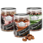 Friandises lyophilises lot 3 saveurs poulet, agneau, b?uf wild freedom