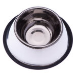 2x gamelle en inox pour cocker 0, 90l 25cm diam. - gamelle pour chien