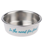 Gamelle en inox tiaki  in the mood for food  pour chien et chat - capacit : 850 ml, 17, 2 cm de diamtre ...