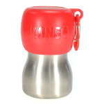 Gourde en acier inoxydable rouge kong h2o env. 270 ml, pour chien Gourde en acier inoxydable rouge kong h2o env. 270 ml, pour chien