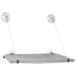 Hamac de fenêtre pour chat karlie - l51, 5 x l31 x h2, 5 cm - gris Hamac de fenêtre pour chat karlie - l51, 5 x l31 x h2, 5 cm - gris