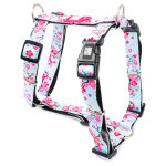 Harnais en h max & molly cherry bloom pour chien taille s : 41?52 cm de tour de poitrine, pour chien