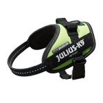 Harnais julius - k9 idc power, vert fluo pour chien - taille xs : tour de poitrail 40 - 53 cm