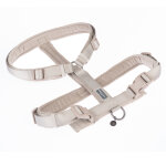 Harnais nomad tales blush, taupe pour chien - taille xs : tour de poitrail 34 - 49 cm, l 15 mm