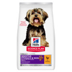 Hill's science plan adult 1 + sensitive stomach & skin small & mini poulet pour chien - 1, 5 kg