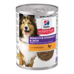 Hill's science plan adult sensitive stomach & skin pour chien - poulet (48 x 370 g) Hill's science plan adult sensitive stomach & skin pour chien - poulet (48 x 370 g)
