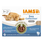 Iams advanced nutrition grain free sea collection en sauce pour chat ? 12 x 85 g Iams advanced nutrition grain free sea collection en sauce pour chat ? 12 x 85 g