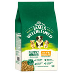 James wellbeloved junior hypoallergenic dinde, riz pour chien - 12 kg
