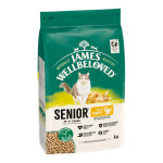 James wellbeloved senior hypoallergenic dinde, riz pour chat - 3 x 4 kg