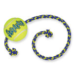 Jouet kong squeakair ball avec corde, taille m / l, pour chien Jouet kong squeakair ball avec corde, taille m / l, pour chien