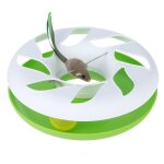 Jouet mange round about, vert et blanc, pour chat