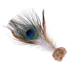 Jouet modern living katmandou avec des plumes de paon pour chat Jouet modern living katmandou avec des plumes de paon pour chat