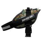 Julius - k9 idc power t. m camouflage poitrail 58 - 76cm - harnais pour chien