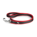Julius - k9 premium laisse de jogging, rouge 120cm de long, 25mm de large pour les chiens