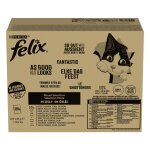 Jumbopack felix tendres effil�s 120 x 85 g pour chat - boeuf, saumon, poulet, thon