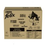 Jumbopack felix tendres effil�s 120 x 85 g pour chat - thon, saumon, cabillaud, carrelet