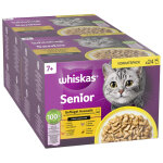 M�gapack whiskas 7 + senior 48 x 85 g pour chat - s�lection de volaille en sauce