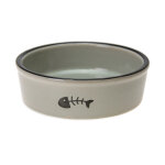 Karlie gamelle pour chats, cramique, gris 200ml 12cm