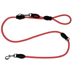 Kong laisse rglable en corde rouge chien