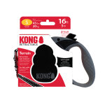 Kong laisse rtractable terrain noire taille s env. 20 kg chien