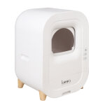 Kooa bac  litire automatique blanc l54 x l50, 4 x h71, 1cm pour chat