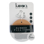 Kooa peigne anti - puces en bambou 10x6, 7x1cm chat & chien Kooa peigne anti - puces en bambou 10x6, 7x1cm chat & chien