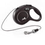 Laisse flexi cat new classic noir - pour chat Laisse flexi cat new classic noir - pour chat