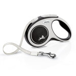 Laisse flexi new comfort s 5 m, noir pour chien - laisse : 5 m de long