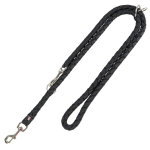 Laisse r�glable trixie cavo noir pour chien - taille s - m l200x1, 2cm
