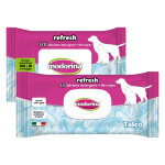 Lingettes au talc inodorina pour chiens et chats 6x40pcs Lingettes au talc inodorina pour chiens et chats 6x40pcs
