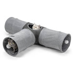 Lionto tunnel pour chats � 3 voies 30x120x80cm