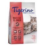 Litire tigerino performance multi - cat xl - grain, senteur talc pour bb pour chat - 2 x 12 l