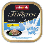 Lot animonda vom feinsten adult milkies en sauce 64 x 100 g pour chat - poulet  la sauce au lait