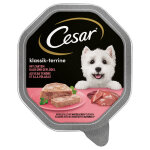 Mgapack cesar 14 x 150 g pour chien - terrine classique veau, volaille