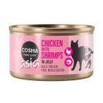Lot cosma asia en gelée 12 x 85 g pour chat - poulet, crevettes Lot cosma asia en gelée 12 x 85 g pour chat - poulet, crevettes